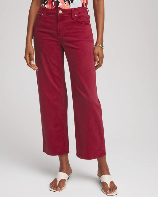 Chico's Hot Sale | Girlfriend Wide-Leg Crop Jean