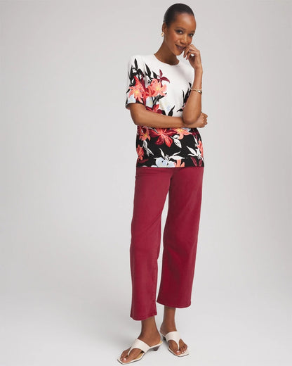 Chico's Hot Sale | Girlfriend Wide-Leg Crop Jean