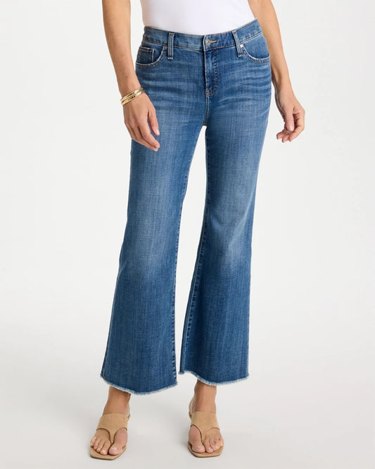 Chico's Quality | Girlfriend Frayed Flared Jeans