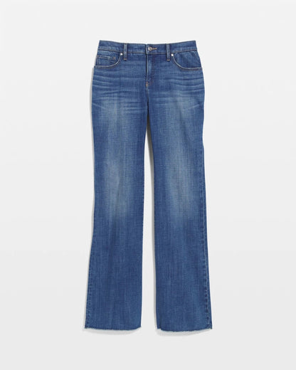 Chico's Quality | Girlfriend Frayed Flared Jeans