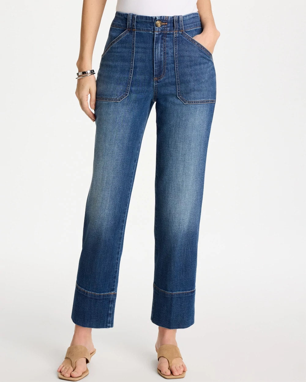 Chico's Exclusive | Straight Utility Crop Jean