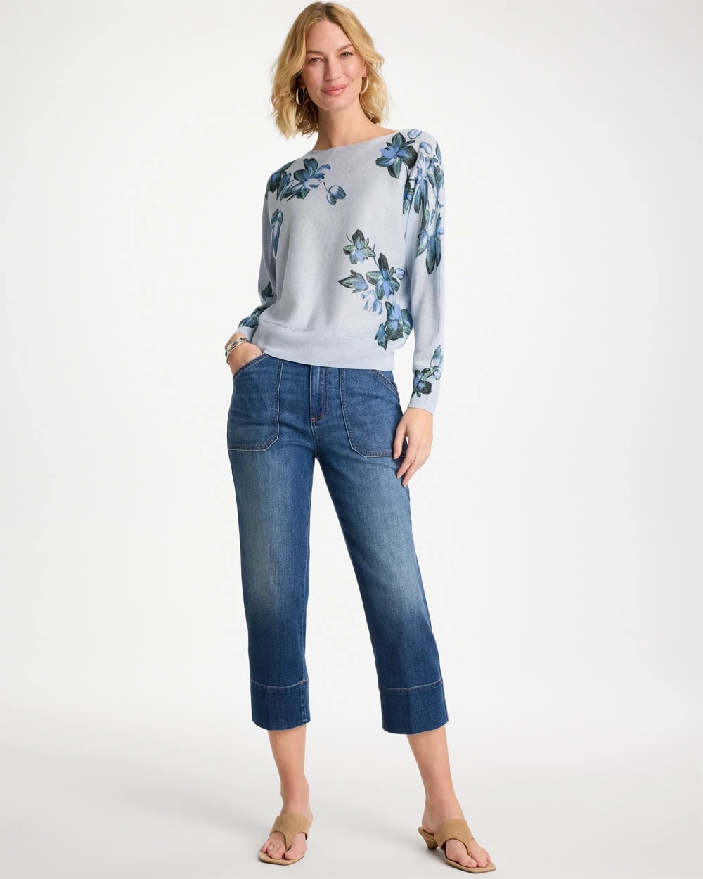 Chico's Exclusive | Straight Utility Crop Jean