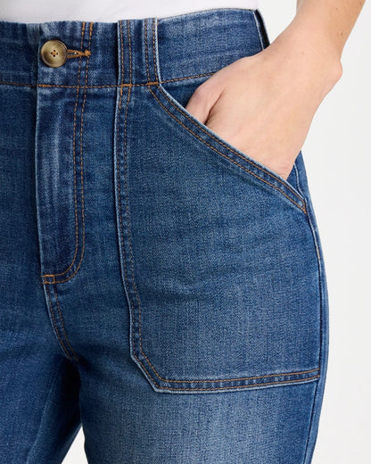 Chico's Exclusive | Straight Utility Crop Jean