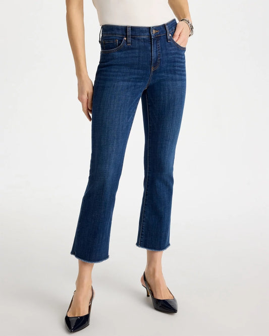 Chico's Recommended | Petite Girlfriend Fray Hem Kick Flares