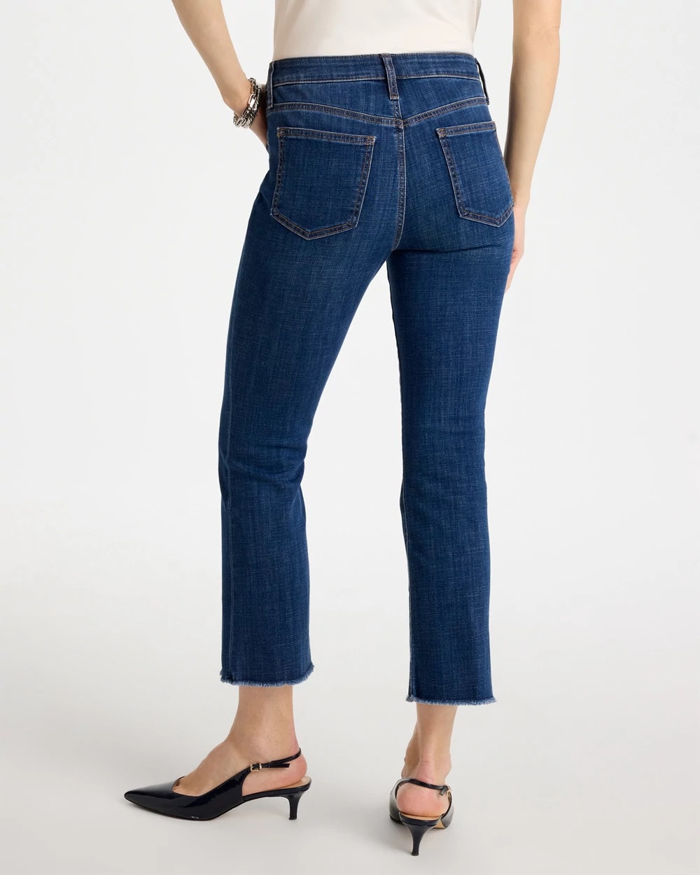 Chico's Recommended | Petite Girlfriend Fray Hem Kick Flares