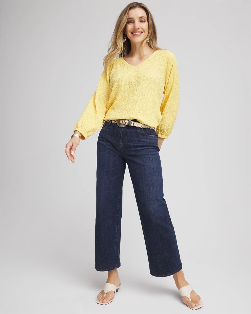 Chico's Featured | Girlfriend Wide-Leg Cropped Jean