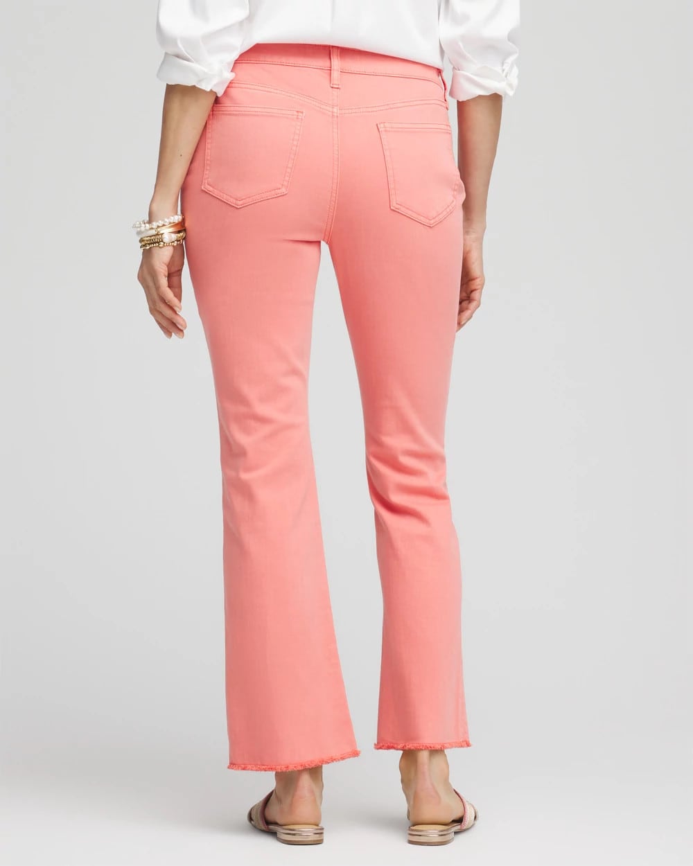 Chico's Great Value | Girlfriend Fray Hem Kick Flare Jeans