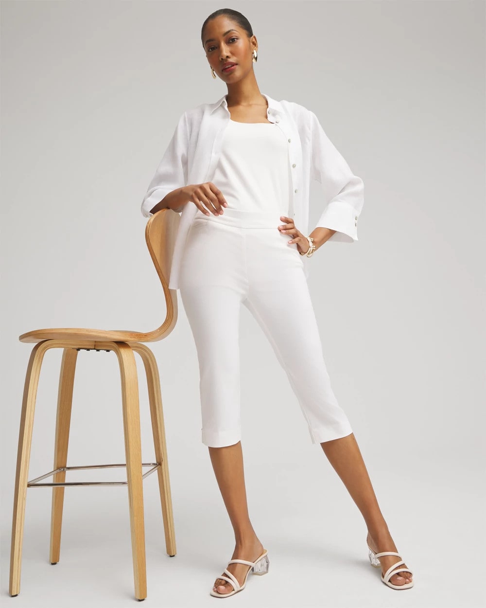 Chico's Top Pick | Brigitte™ Pull-On Rivet Slim Capris