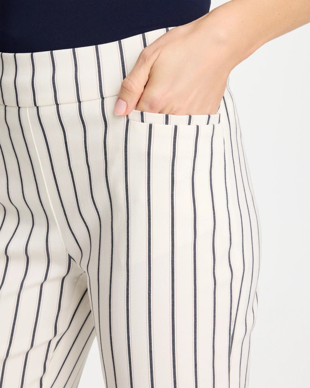 Chico's Trusted | Pinstriped Brigitte™ Slim Ankle Pants