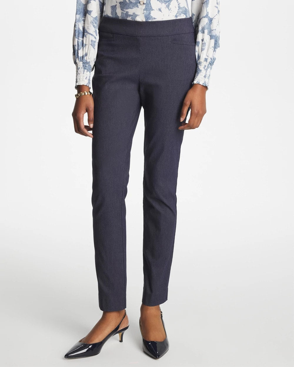 Chico's Signature | Indigo Brigitte™ Slim Pull-On Ankle Pants