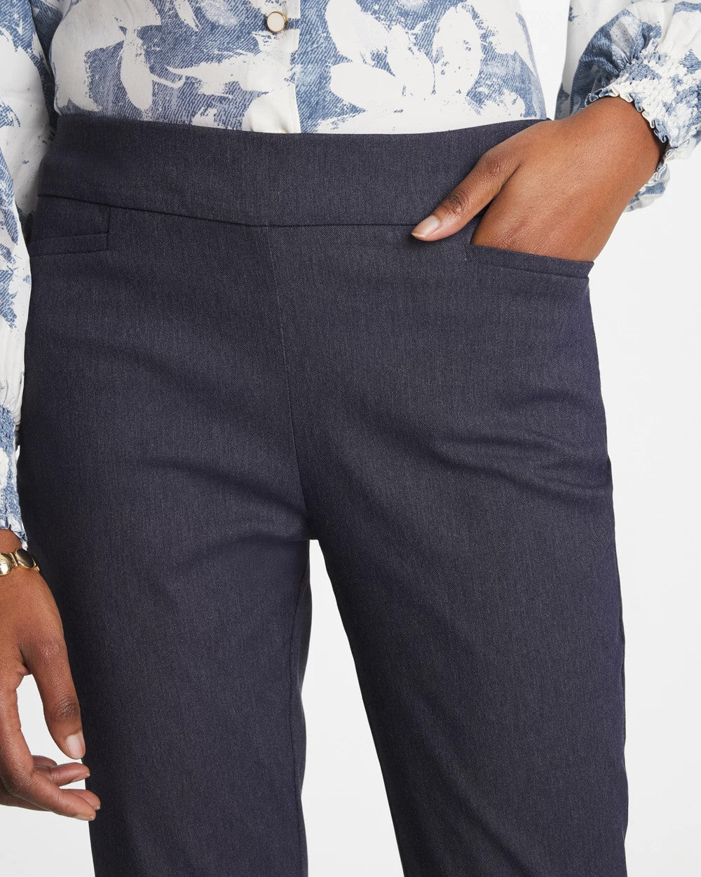 Chico's Signature | Indigo Brigitte™ Slim Pull-On Ankle Pants