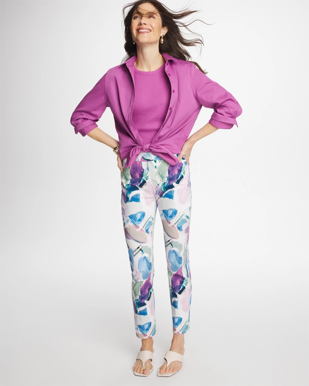 Chico's Hot Sale | Blur Geo Brigitte™ Slim Ankle Pants