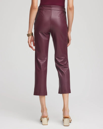 Chico's Best Price | Faux Leather Brigitte™ Pull-On Cropped Pants