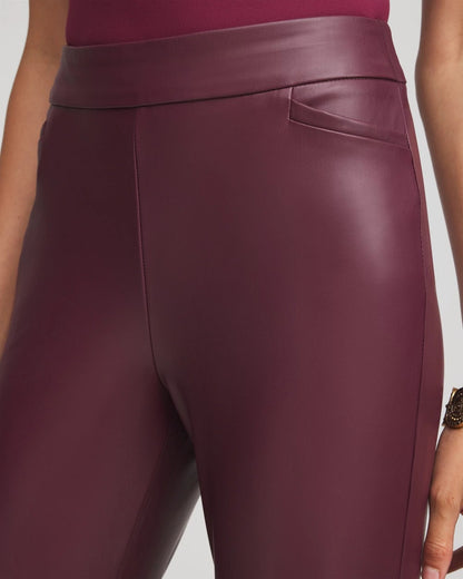 Chico's Best Price | Faux Leather Brigitte™ Pull-On Cropped Pants