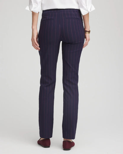 Chico's Discount | Shadow Stripe Brigitte™ Slim Pull-On Pants