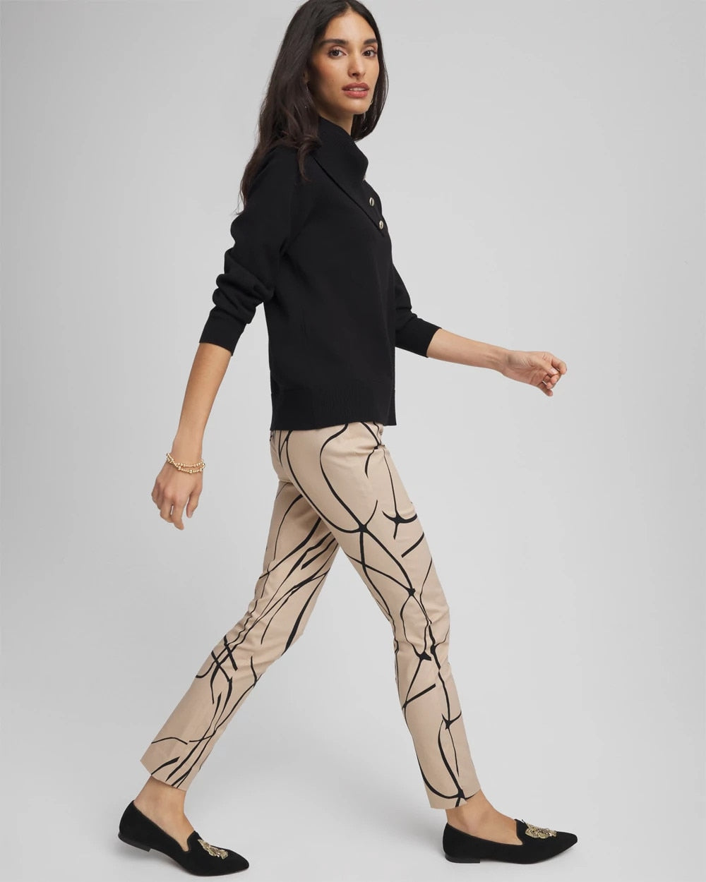 Chico's Sale | Brigitte™ Golden Leaf  Slim Ankle Pants