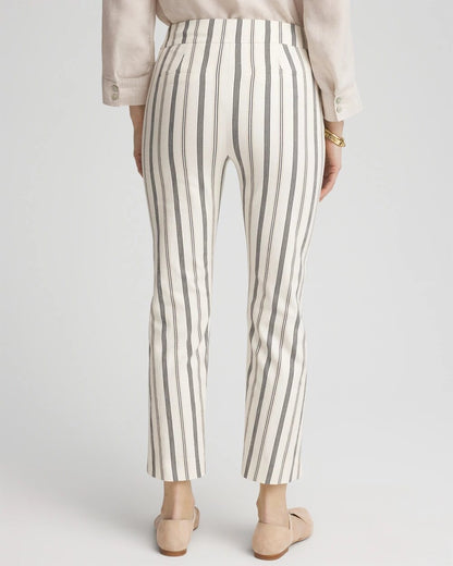 Chico's Value | Brigitte™ Slub Striped Cropped Pants