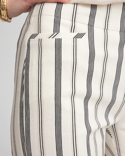 Chico's Value | Brigitte™ Slub Striped Cropped Pants