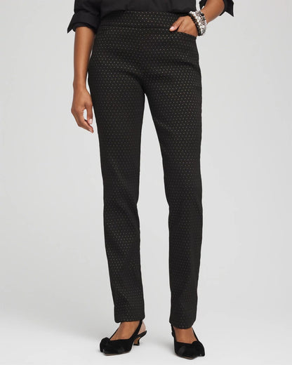 Chico's Popular | Brigitte™ Slim Full-Length Jacquard Pants