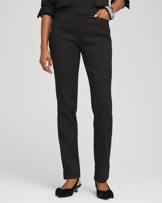 Chico's Popular | Brigitte™ Slim Full-Length Jacquard Pants