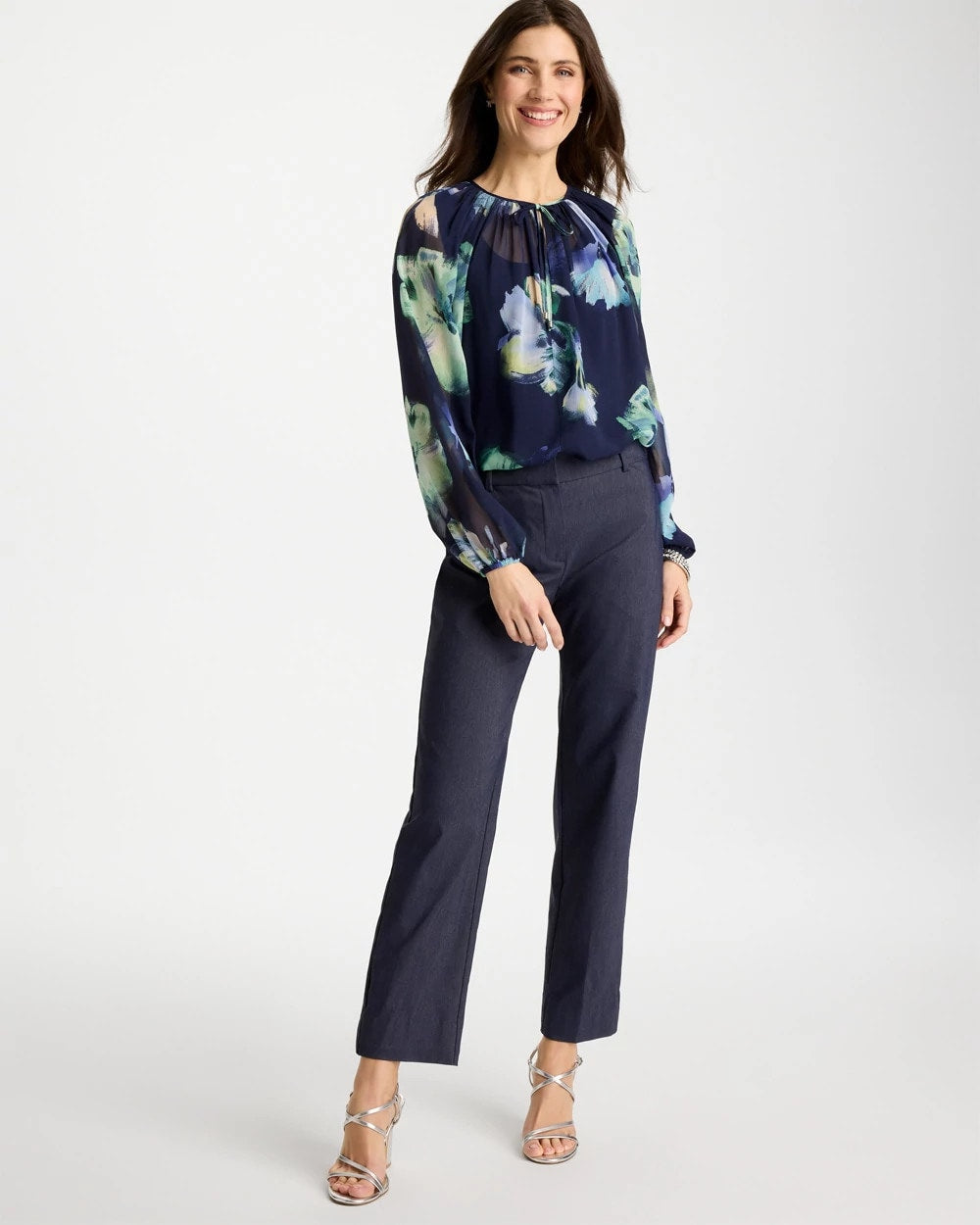 Chico's Deals | Emme Fly Front Straight Ankle Pants