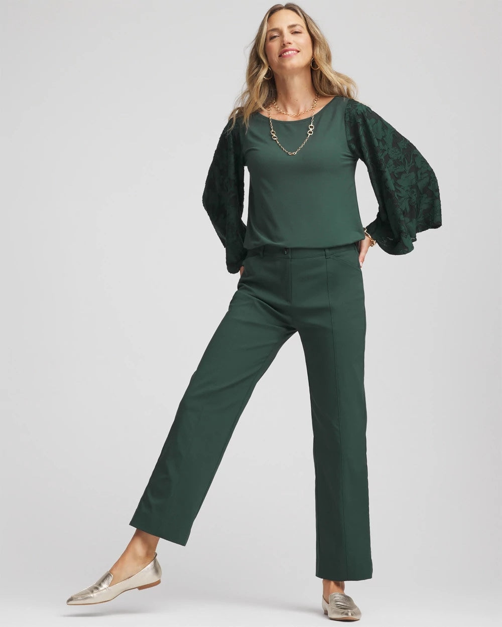 Chico's Recommended | Emme Straight Ankle Pants
