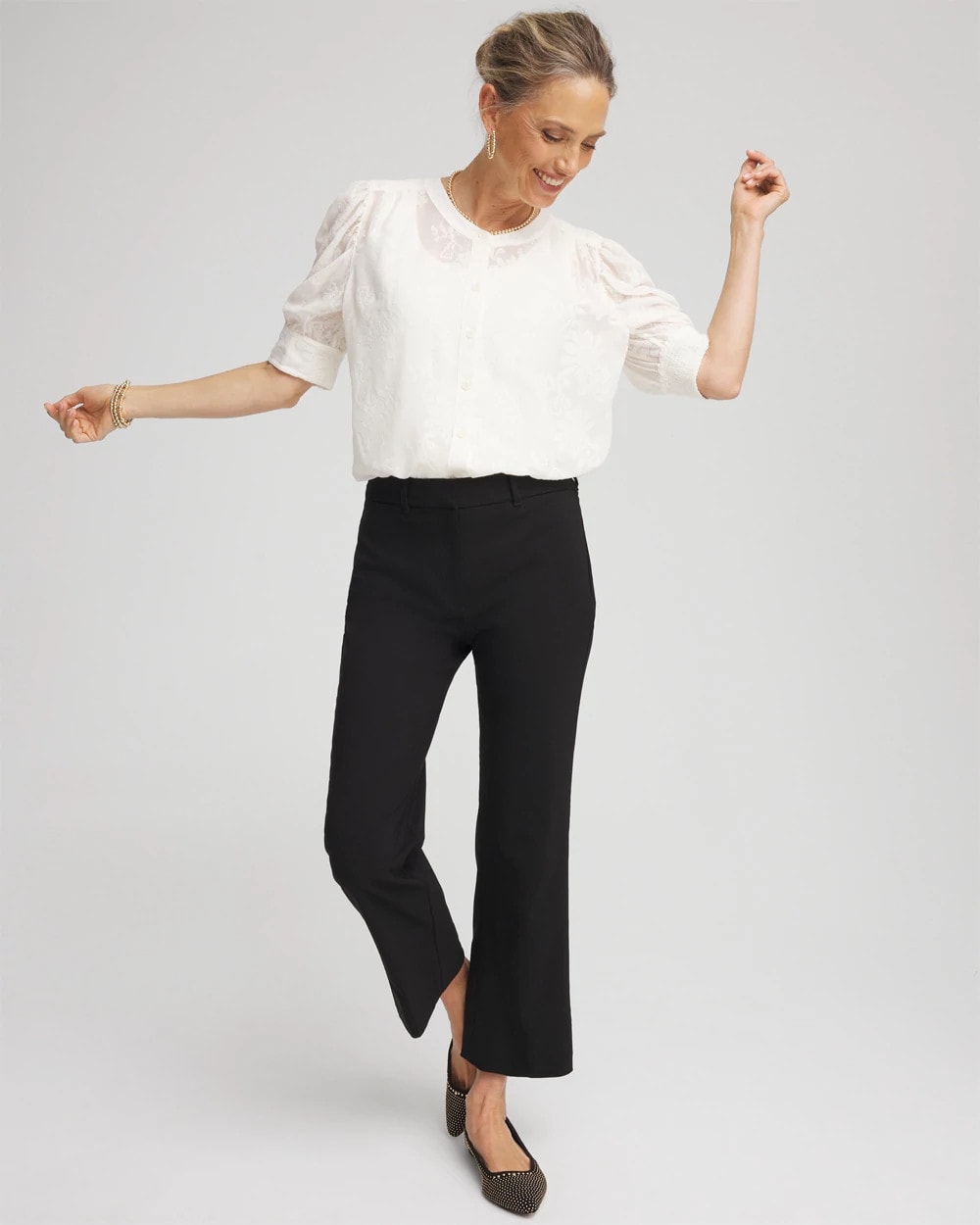Chico's Great Value | Emme Cropped Flared Pants