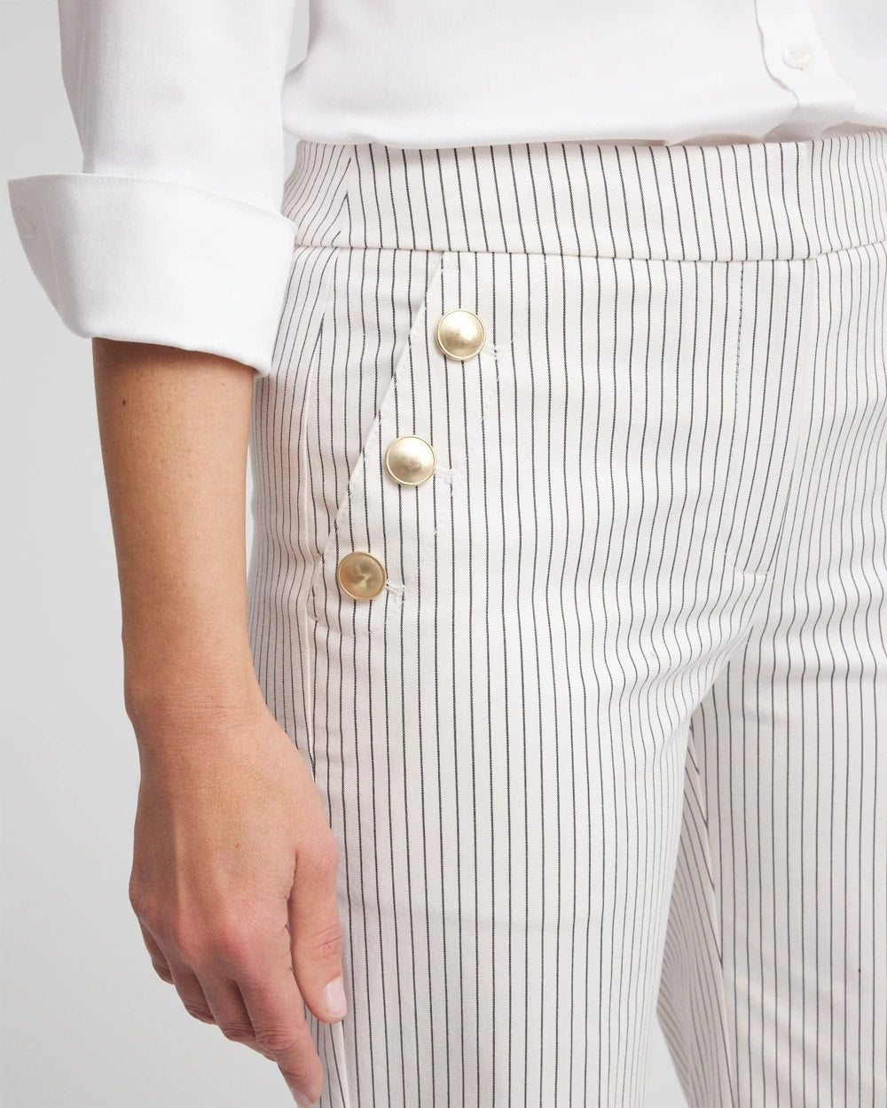 Chico's Special Offer | Emme Striped Sailor Straight Crops