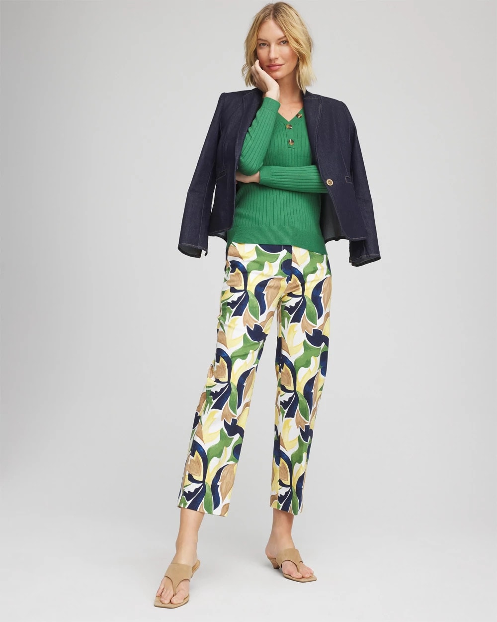Chico's Exclusive | Emme Straight Mod Cropped Pants