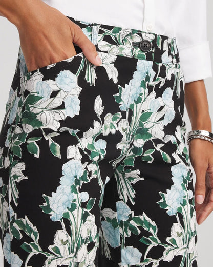 Chico's Everyday | Floral Emme Straight Ankle Pants