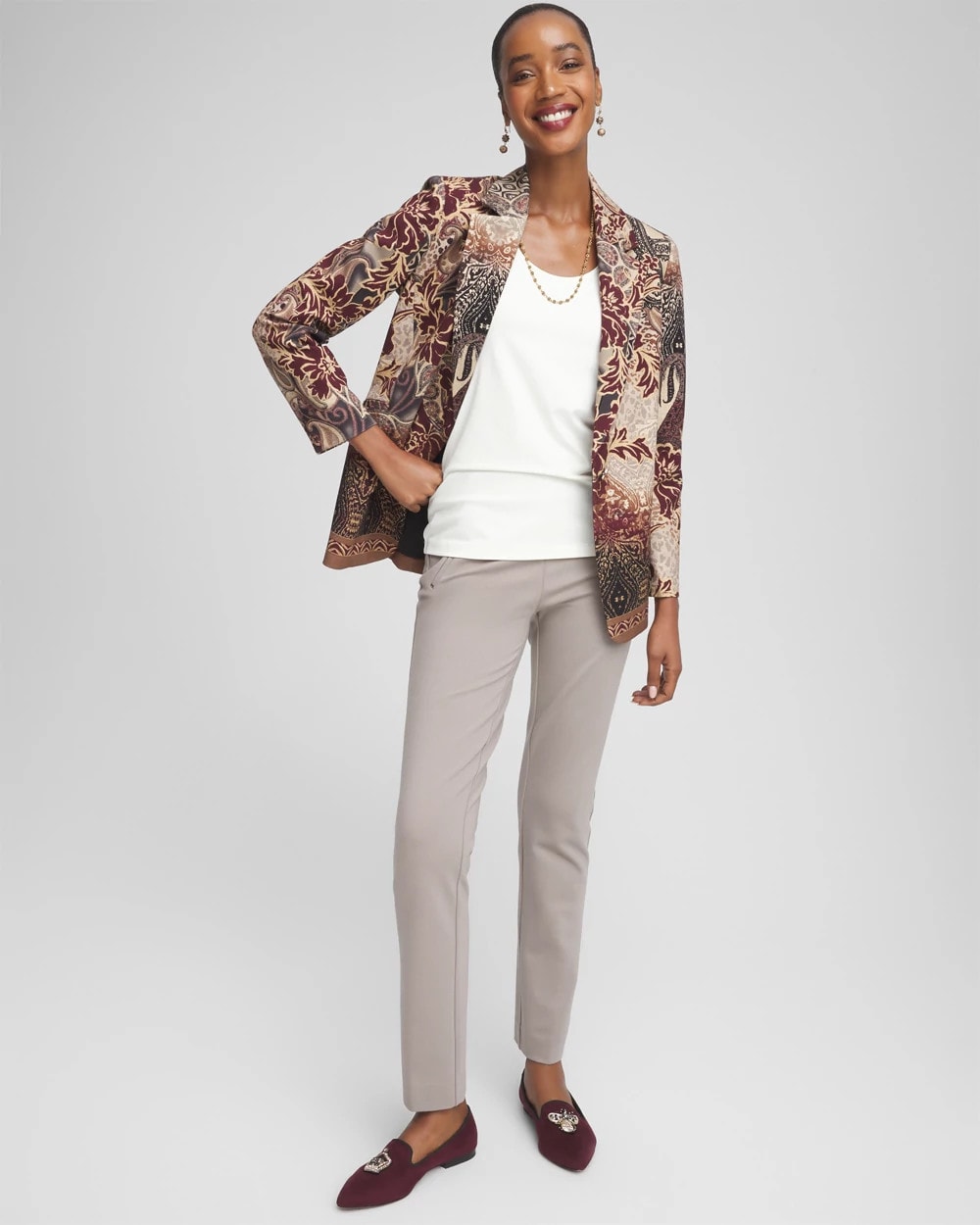 Chico's Classic | Juliet Slim Trim Detail Ankle Pants