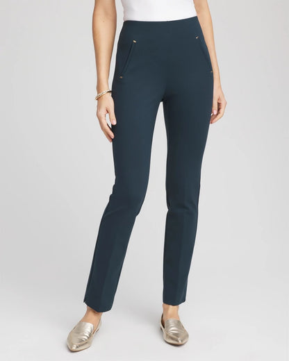 Chico's Exclusive | Juliet Slim Trim Detail Ankle Pants