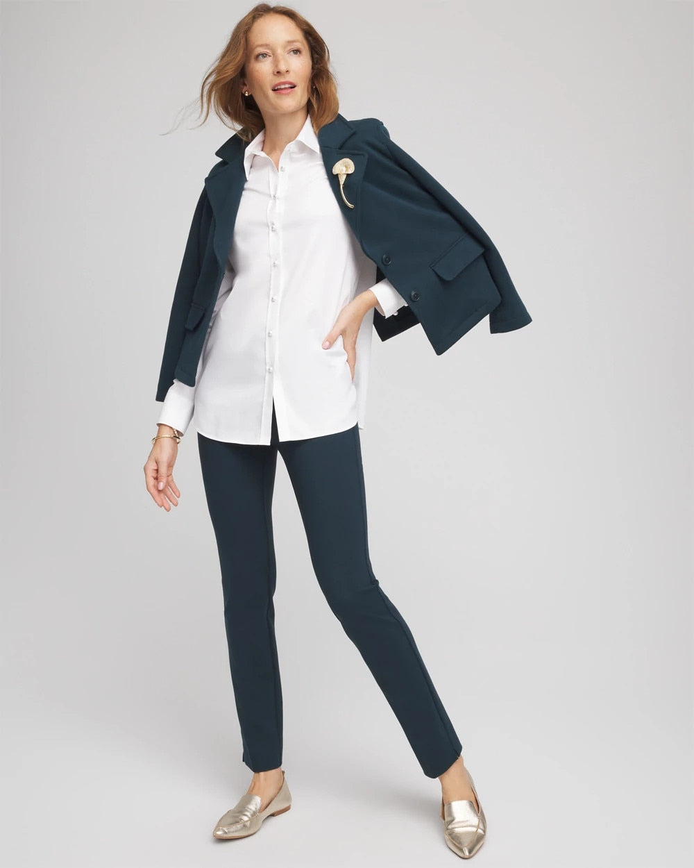 Chico's Exclusive | Juliet Slim Trim Detail Ankle Pants