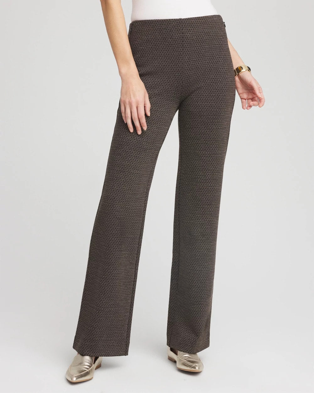 Chico's Customer Favorite | Juliet Jacquard Full-Length Ponte Pants