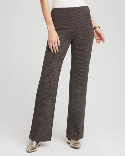 Chico's Customer Favorite | Juliet Jacquard Full-Length Ponte Pants