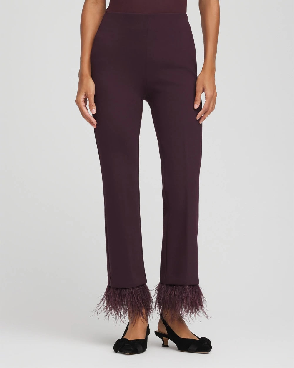 Chico's Exclusive | Juliet Feathered Flared Cropped Pants