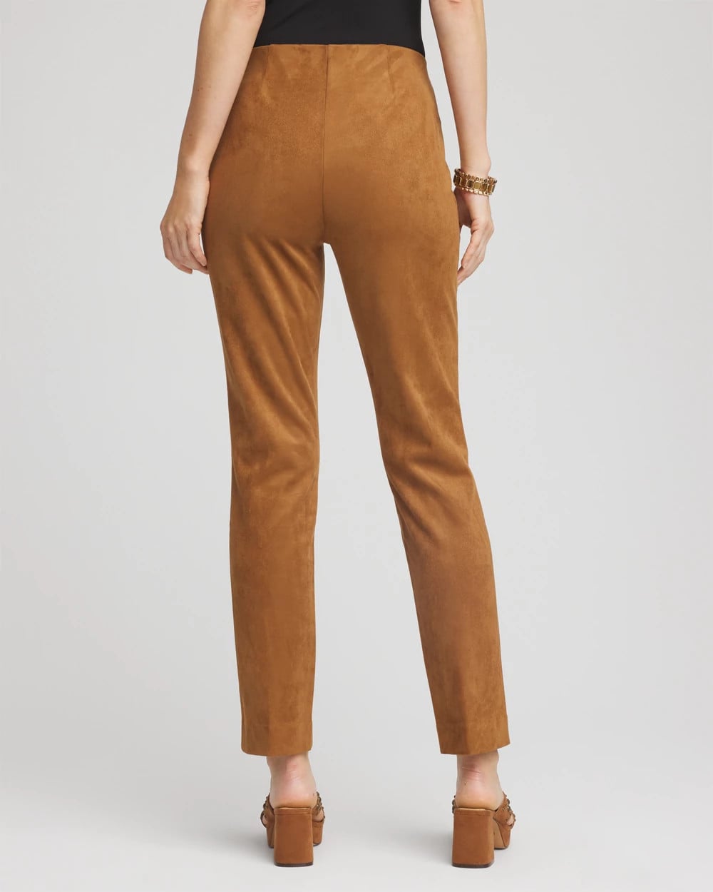 Chico's New | Faux Suede Juliet Slim Ankle Pants