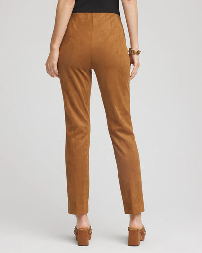 Chico's New | Faux Suede Juliet Slim Ankle Pants