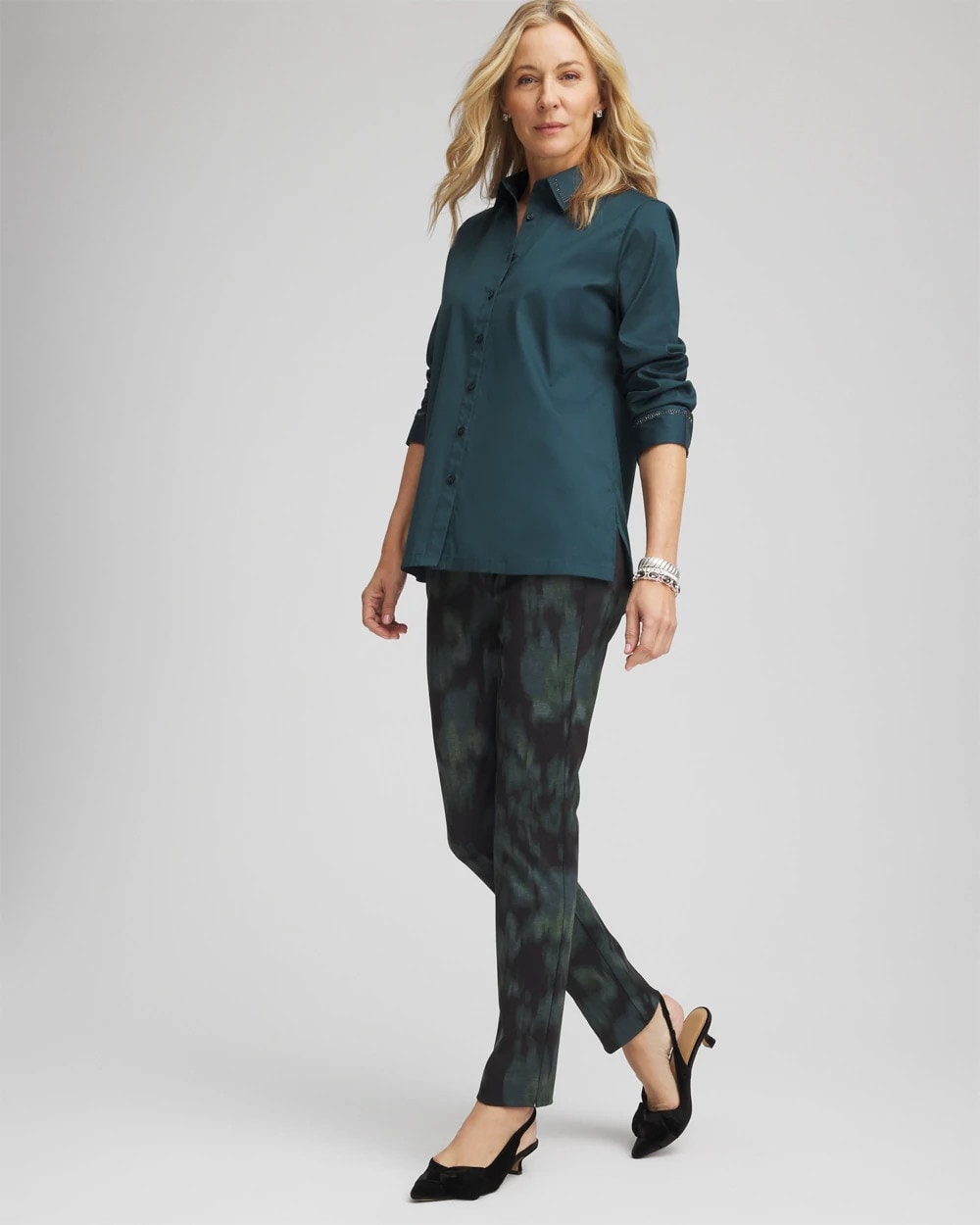 Chico's Featured | Brinkly Blur Juliet Slim Ankle Pants