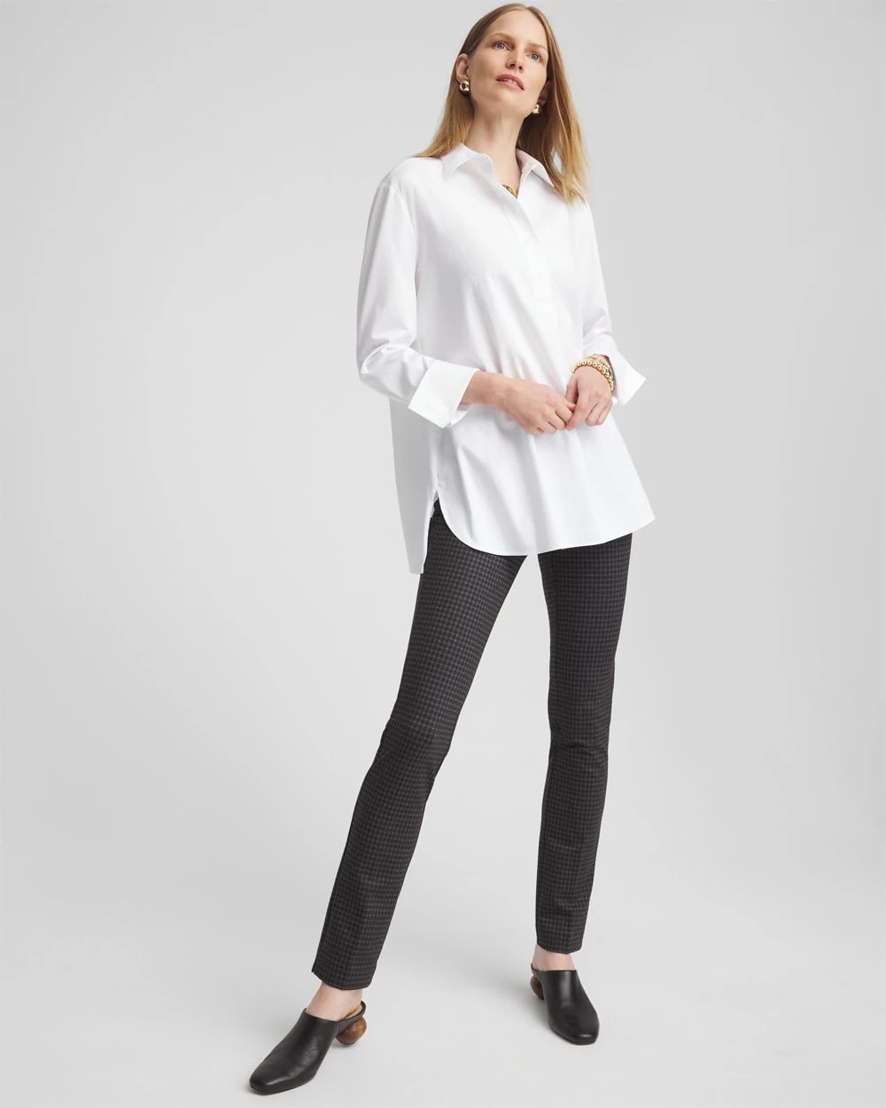 Chico's Popular | Juliet Tonal Check Pants