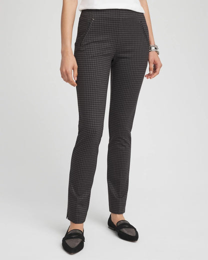 Chico's Premium | Juliet Tonal Check Ankle Pants