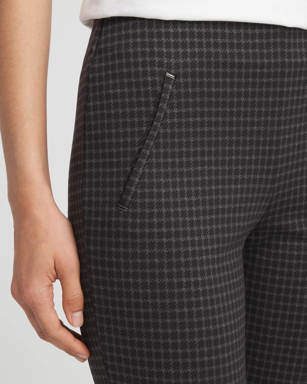 Chico's Premium | Juliet Tonal Check Ankle Pants