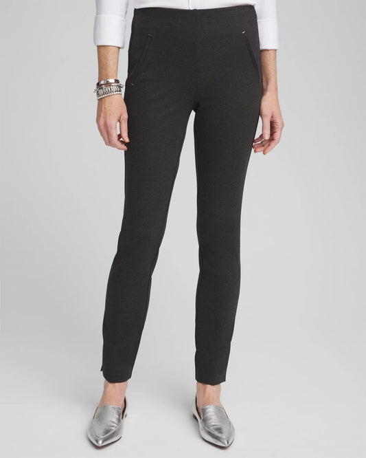 Chico's Premium | Juliet Trim Detail Ponte Ankle Pants