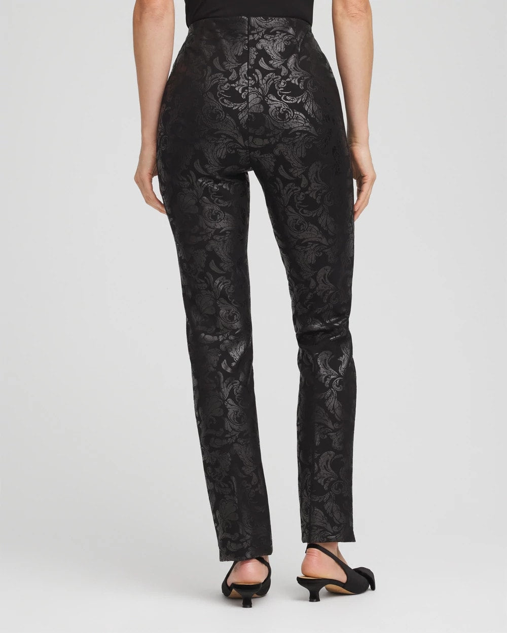 Chico's Everyday | Juliet Foiled Slim Ponte Pants