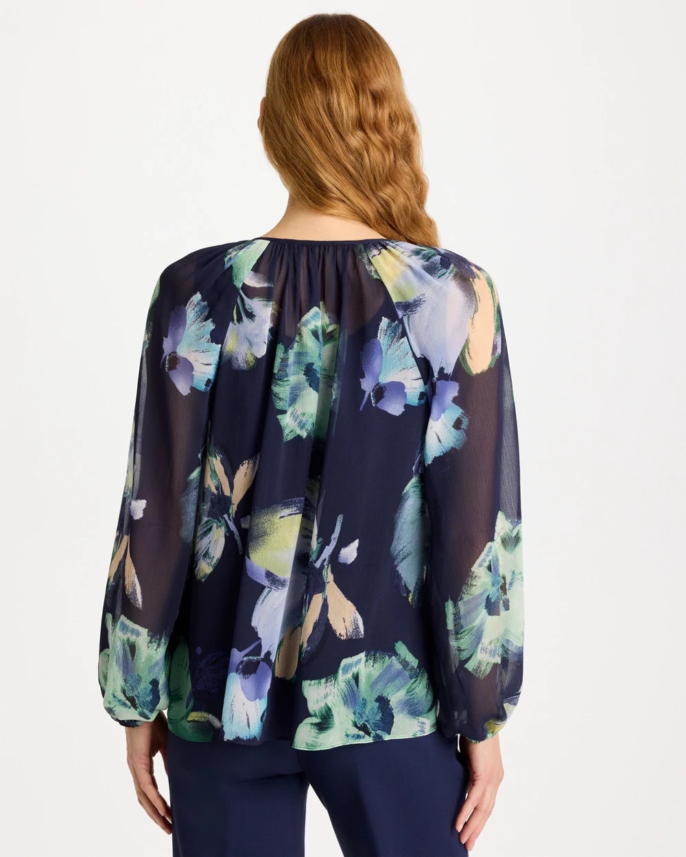 Chico's Deals | Crinkle Chiffon Tie-Front Blouse