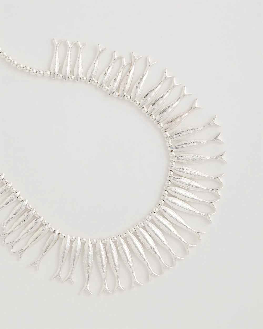 Chico's Classic | Silvertone Fish Collar Necklace