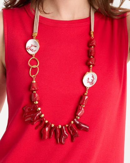 Chico's Value | Chico's Originals Red Resin Necklace