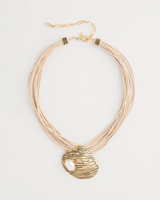 Chico's Trending | Golden Shell Pendant Necklace