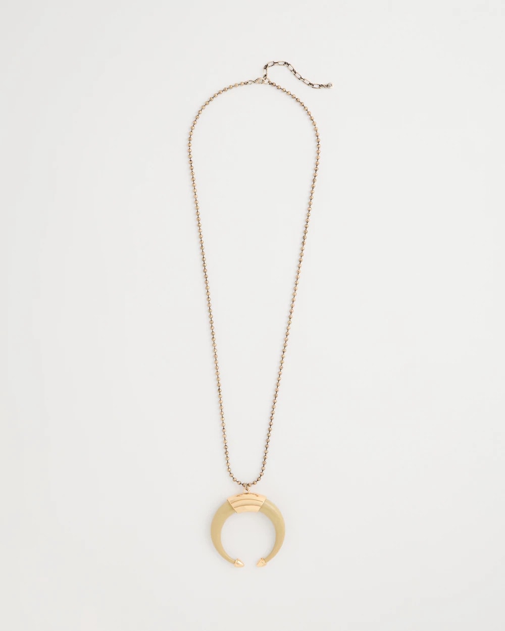 Chico's Quality | Long Horn Pendant Necklace