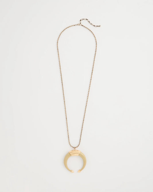 Chico's Quality | Long Horn Pendant Necklace